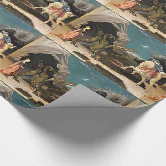 SAINT GEORGE, DRAGON EN PRINCIPE CADEAUPAPIER (Hoek)