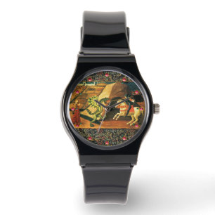 SAINT GEORGE, DRAGON EN PRINCIPE HORLOGE