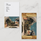 SAINT-GEORGE, DRAGON EN PRINCIPE-PARchment Visitekaartje (Voorkant / Achterkant)