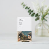 SAINT-GEORGE, DRAGON EN PRINCIPE-PARchment Visitekaartje (Staand voorkant)