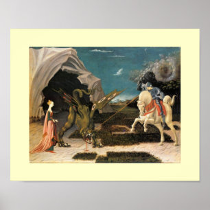SAINT GEORGE, DRAGON EN PRINCIPE POSTER