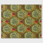 SAINT GEORGE, DRAGON /MADONNA EN KINDERrode Ruby Cadeaupapier (Vlak)