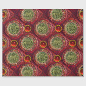 SAINT GEORGE, DRAGON /MADONNA EN KINDERrode Ruby Cadeaupapier (Vlak)