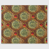 SAINT GEORGE, DRAGON /MADONNA EN KINDERrode Ruby Cadeaupapier (Vlak)