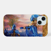 SAINT GEORGE EN ALIEN DRAGON iPhone 15 CASE (Achterkant horizontaal)