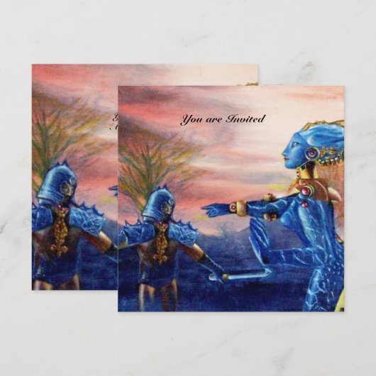 SAINT GEORGE EN ALIEN DRAGON KAART (Voorkant / Achterkant)