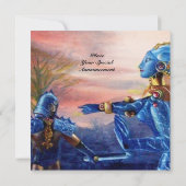 SAINT GEORGE EN ALIEN DRAGON KAART (Achterkant)