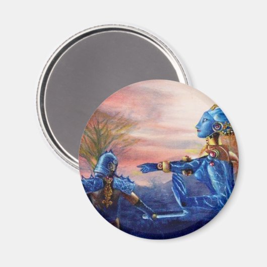 SAINT GEORGE EN ALIEN DRAGON MAGNEET (Voorkant / Achterkant)