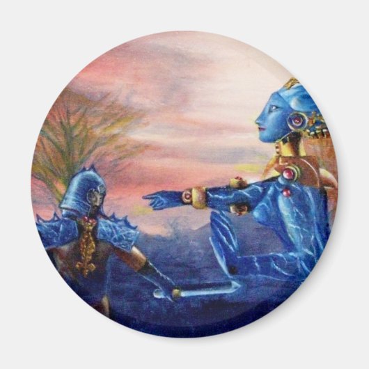 SAINT GEORGE EN ALIEN DRAGON MAGNEET (Voorkant)