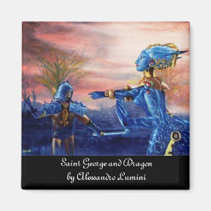 SAINT GEORGE EN ALIEN DRAGON MAGNEET