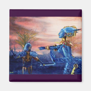 SAINT GEORGE EN ALIEN DRAGON MAGNEET