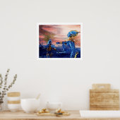 SAINT GEORGE EN ALIEN DRAGON POSTER (Keuken)