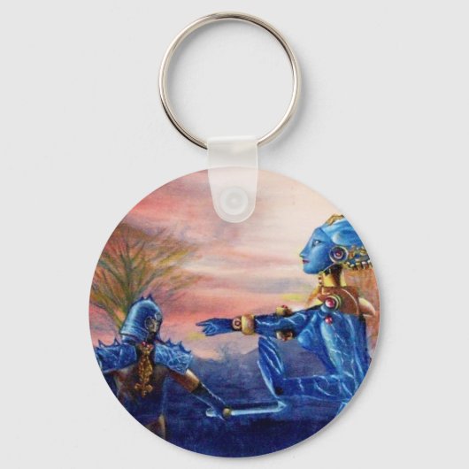 SAINT GEORGE EN ALIEN DRAGON SLEUTELHANGER (Voorkant)