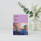 SAINT GEORGE EN ALIEN DRAGON VISITEKAARTJE (Staand voorkant)