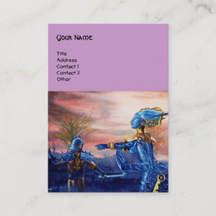 SAINT GEORGE EN ALIEN DRAGON VISITEKAARTJE