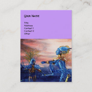 SAINT GEORGE EN ALIEN DRAGON VISITEKAARTJE