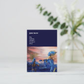 SAINT GEORGE EN ALIEN DRAGON VISITEKAARTJE (Staand voorkant)