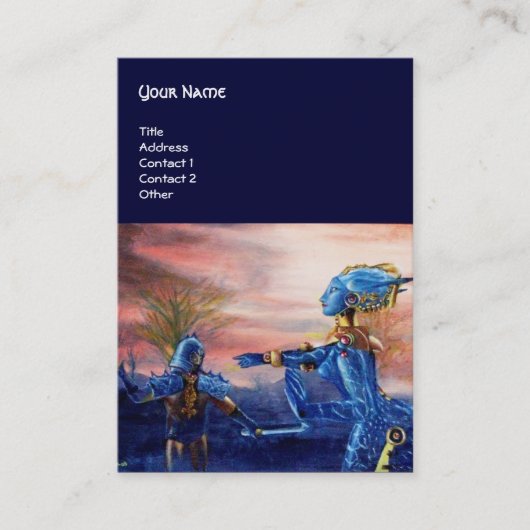 SAINT GEORGE EN ALIEN DRAGON VISITEKAARTJE (Voorkant)