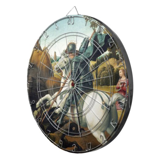 Saint George en de Draak Dartbord (Voorkant Rechts)