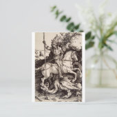 Saint George en de draak - Durer Briefkaart (Staand voorkant)