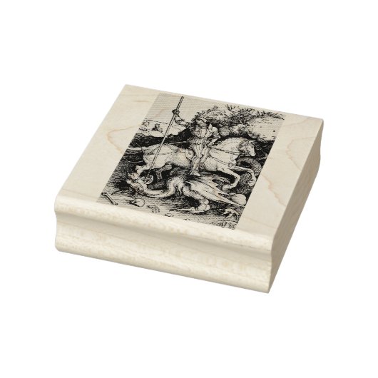 Saint George en de draak - Durer Rubberstempel (Stempel)