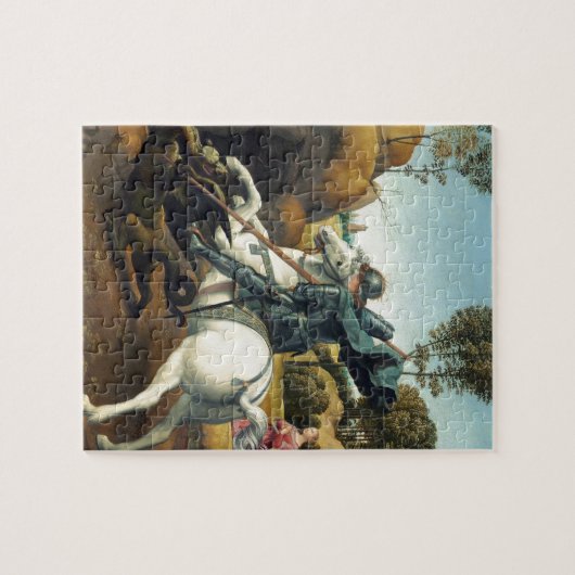 Saint George en de Draak Legpuzzel (Horizontaal)