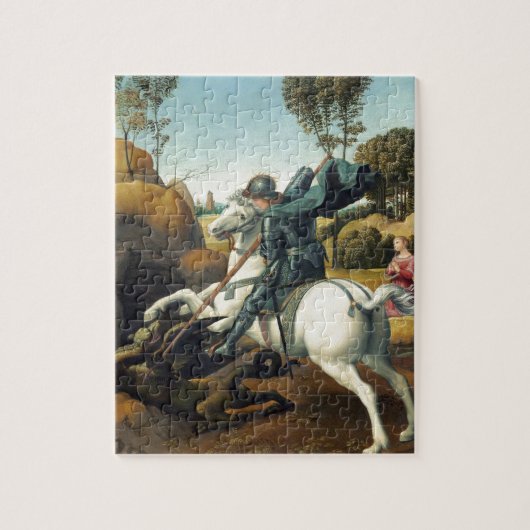 Saint George en de Draak Legpuzzel (Verticaal)