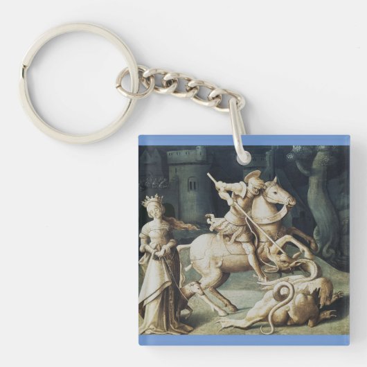 Saint George en de Draak Sleutelhanger (Voorkant)