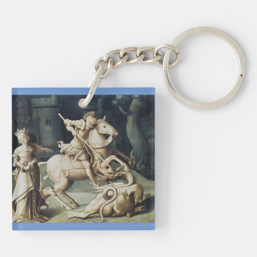 Saint George en de Draak Sleutelhanger (Achterkant)