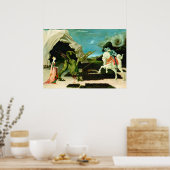 Saint George en de draak van Paolo Uccello Poster (Keuken)