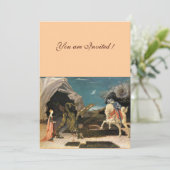 SAINT GEORGE EN DE DRAGON, bruin, blauw rood roze Kaart (Staand voorkant)