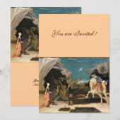 SAINT GEORGE EN DE DRAGON, bruin, blauw rood roze Kaart (Voorkant / Achterkant)