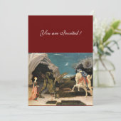 SAINT GEORGE EN DE DRAGON, bruin, blauw rood zwart Kaart (Staand voorkant)