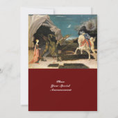 SAINT GEORGE EN DE DRAGON, bruin, blauw rood zwart Kaart (Achterkant)