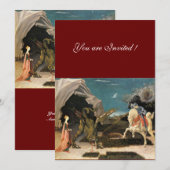 SAINT GEORGE EN DE DRAGON, bruin, blauw rood zwart Kaart (Voorkant / Achterkant)