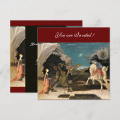 SAINT GEORGE EN DE DRAGON, bruin, blauw rood zwart Kaart (Voorkant / Achterkant)