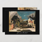 SAINT GEORGE EN DE DRAGON, bruine, blauwe rode crè Kaart (Voorkant / Achterkant)