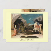 SAINT GEORGE EN DE DRAGON, bruine, blauwe rode crè Kaart (Voorkant / Achterkant)