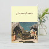 SAINT GEORGE EN DE DRAGON, bruine, blauwe rode crè Kaart (Staand voorkant)