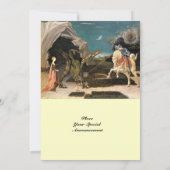 SAINT GEORGE EN DE DRAGON, bruine, blauwe rode crè Kaart (Achterkant)