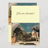 SAINT GEORGE EN DE DRAGON, bruine, blauwe rode crè Kaart (Voorkant / Achterkant)