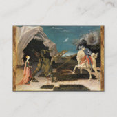 SAINT-GEORGE EN DE DRAGON,parkette,bruin,blauw Visitekaartje (Achterkant)