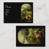 SAINT GEORGE EN DE DRAGON, zwart Visitekaartje (Voorkant / Achterkant)