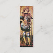 SAINT GEORGE EN DRAAK, perkament Mini Visitekaartje (Achterkant)