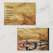 SAINT GEORGE EN DRAAK, perkament Visitekaartje (Voorkant / Achterkant)