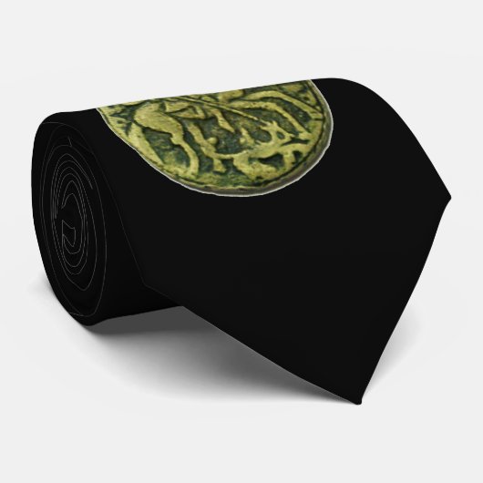 SAINT GEORGE EN DRAGON Antiek MEDA Stropdas (Opgerold)