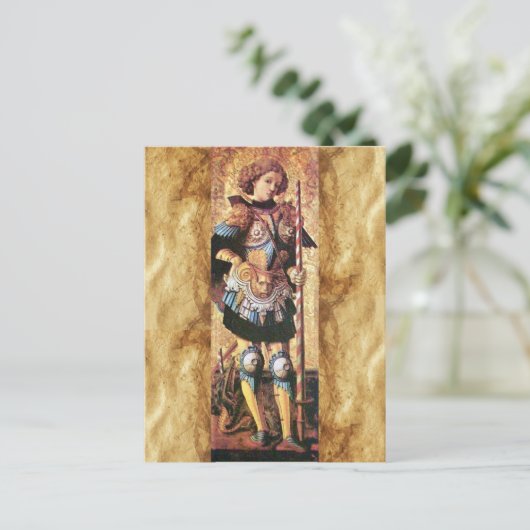 SAINT GEORGE EN DRAGON BRIEFKAART (Staand voorkant)