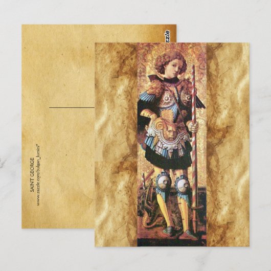 SAINT GEORGE EN DRAGON BRIEFKAART (Voorkant / Achterkant)