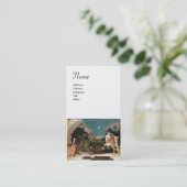 SAINT GEORGE EN DRAGON, Bruin Blauw Rood Wit Parel Visitekaartje (Staand voorkant)