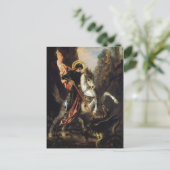 Saint George en Dragon Gustave Moreau Fine Art Briefkaart (Staand voorkant)